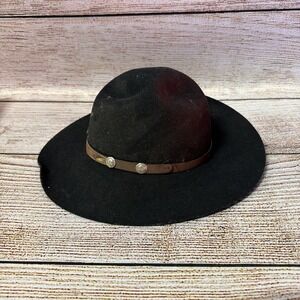 Vintage Beaver Creek by Broner Black Hat Small Cowboy Western Wool USA Used